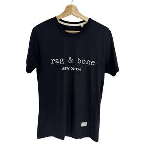 NWT Rag & Bone Standard Issue NY Graphic Tee T-shirt Small Men’s Black Unisex